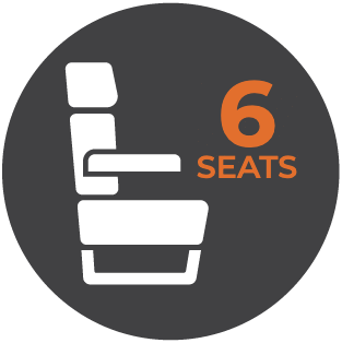 6 seats